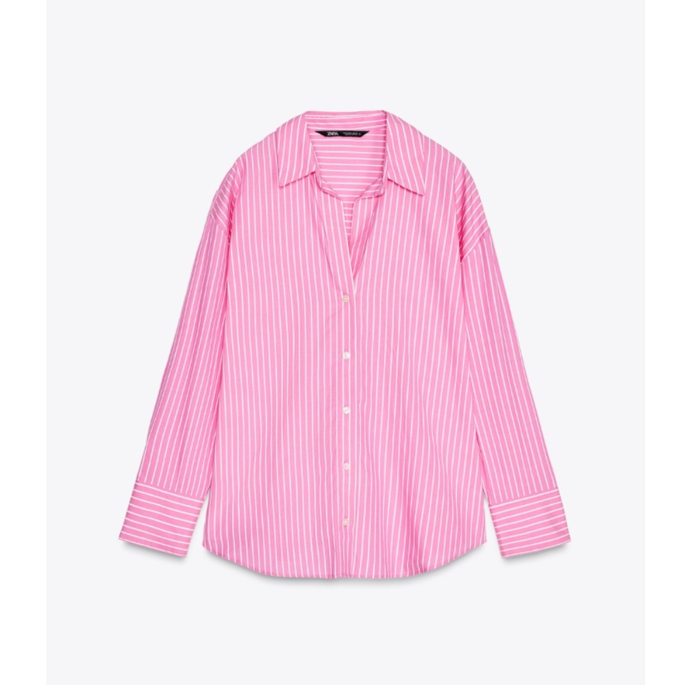 Zara Striped Poplin Shirt